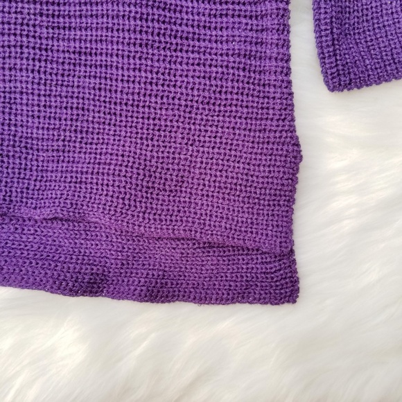 SOLD Purple Flared Sleeve Sweater - Picture 5 of 8